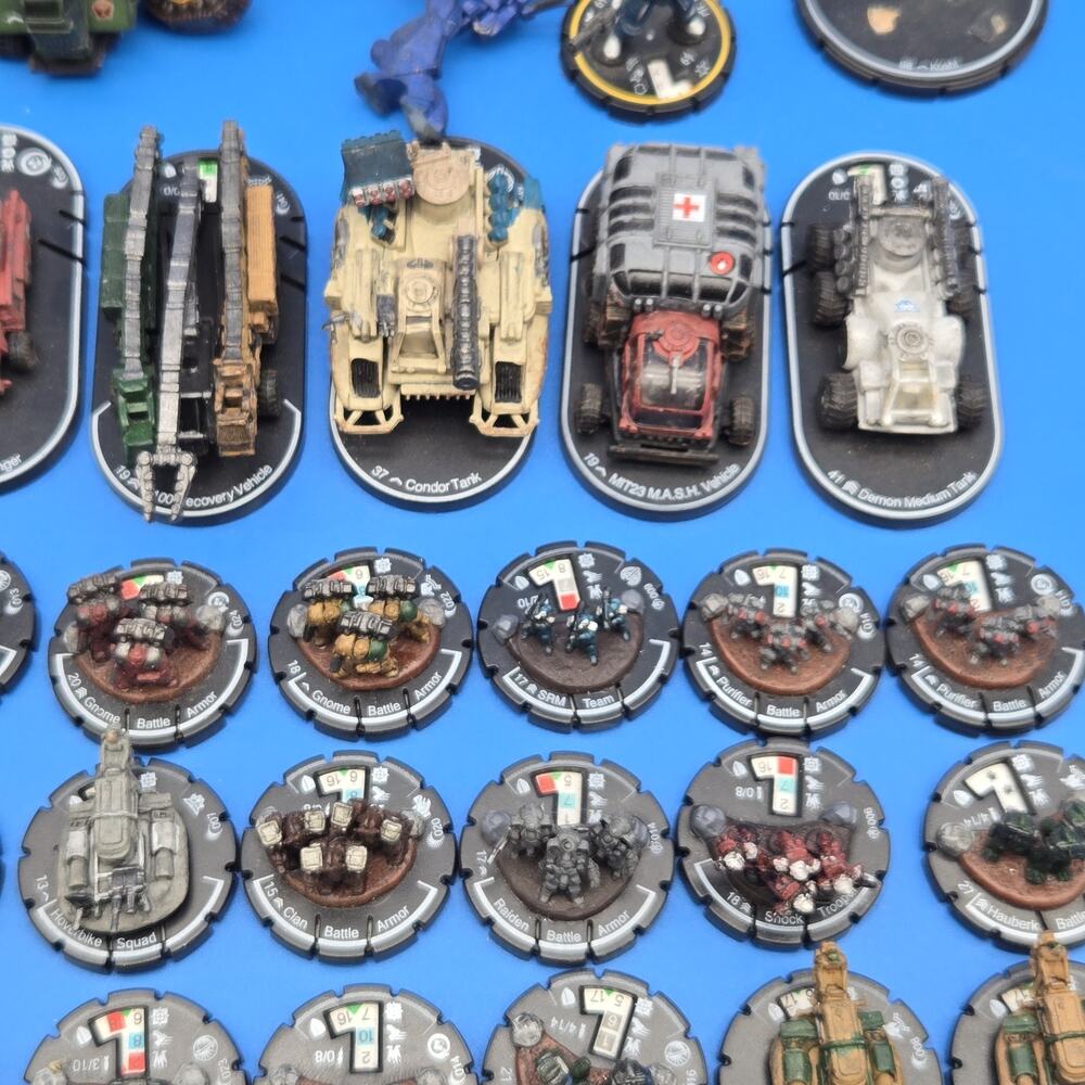 MechWarrior Dark Age Age of Destruction Lot Dials Minis Vehicles Tanks Infantry - Picture 3 of 7